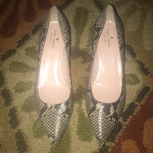Beautiful Snake Skin Kate Spade heels